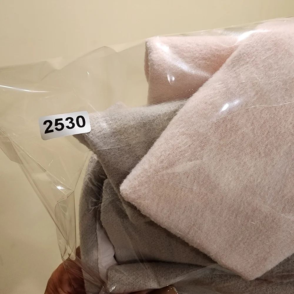 TAHARI baby Girl pink and gray Pea Coat Jacket size 12M